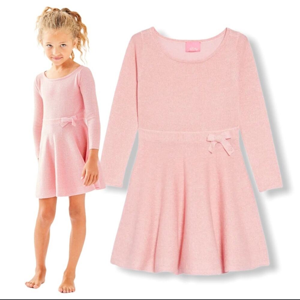 Lilly Pulitzer Carynn paradise pink sweater dress girls size XL 12/14